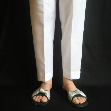 White Khaddar Trouser