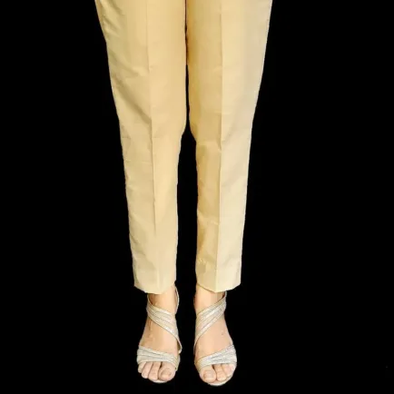 Beige Khaddar Trouser