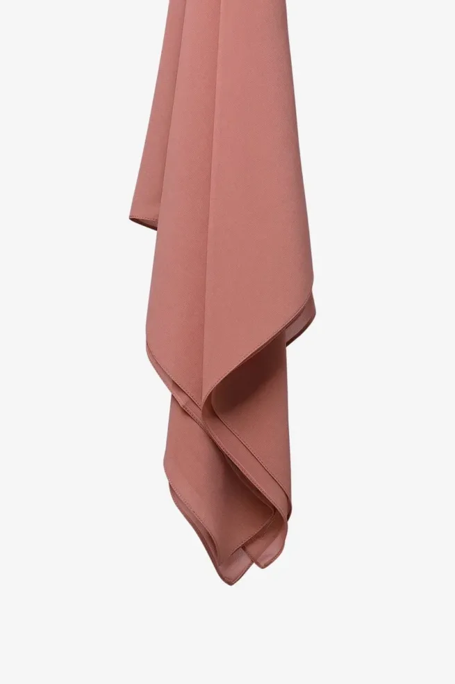 Premium Georgette Chiffon Hijab in Nude Rose