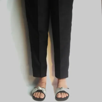 Black Khaddar Trouser