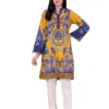 Gul Ahmed Ladies Mustard Cambric Digital Printed Kurti