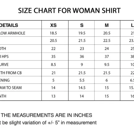 size-chart-women-kurti