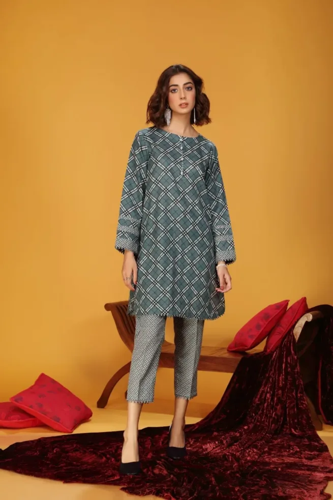 Pakistani Indian Ladies Stitched Two Piece Khaddar Salwar Kameez