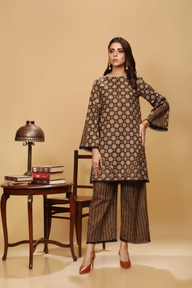 Pakistani Indian Ladies Stitched 2 Piece Khaddar Salwar Kameez