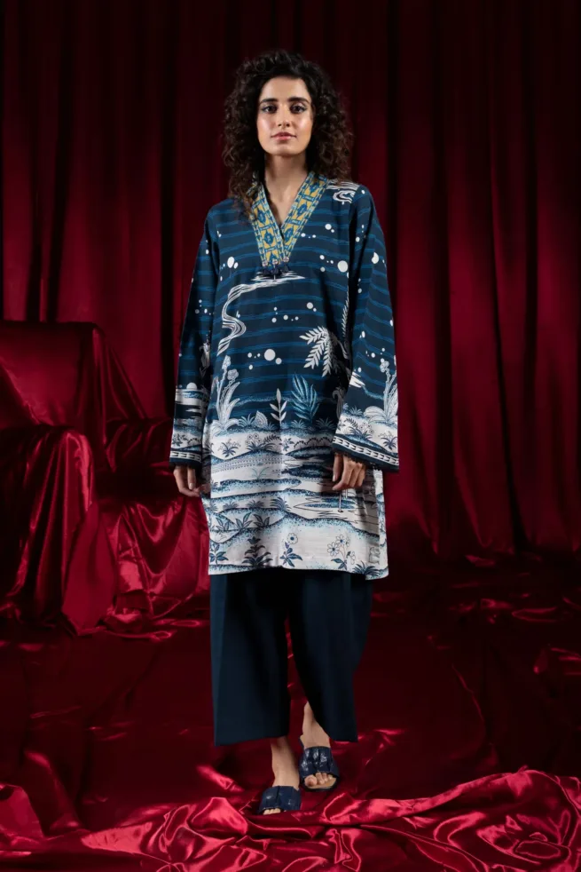 Sapphire Designer Ladies Two Piece Khaddar Suit