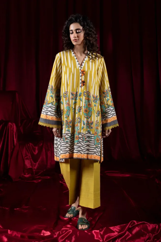 Original Sapphire Designer Two Piece Khaddar Salwar Kameez
