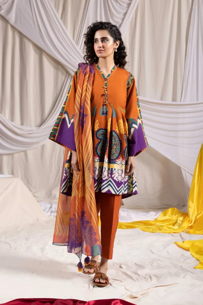 Sapphire Designer Ladies Three Piece Khaddar Suit
