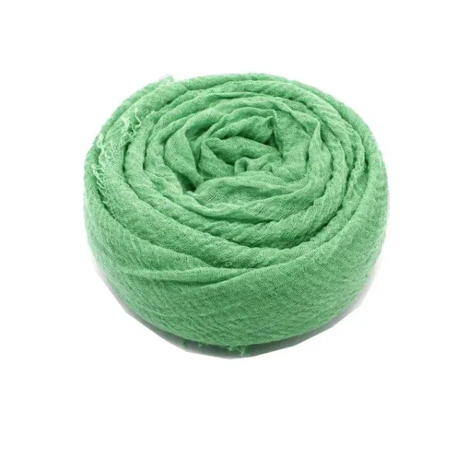 Green Crinkle Hijab