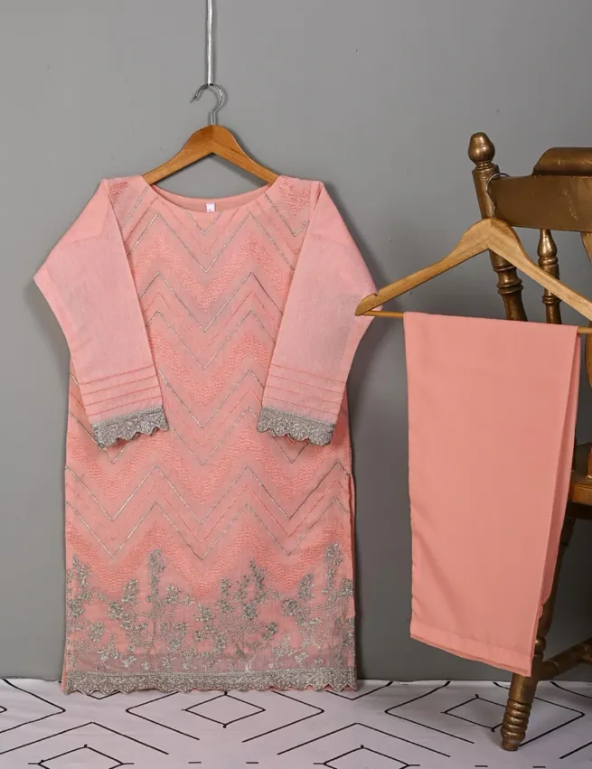 Party Wear Two Piece Embroidered Set