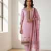 Lilac Embroidered Kurta & Dupatta Co ord Set