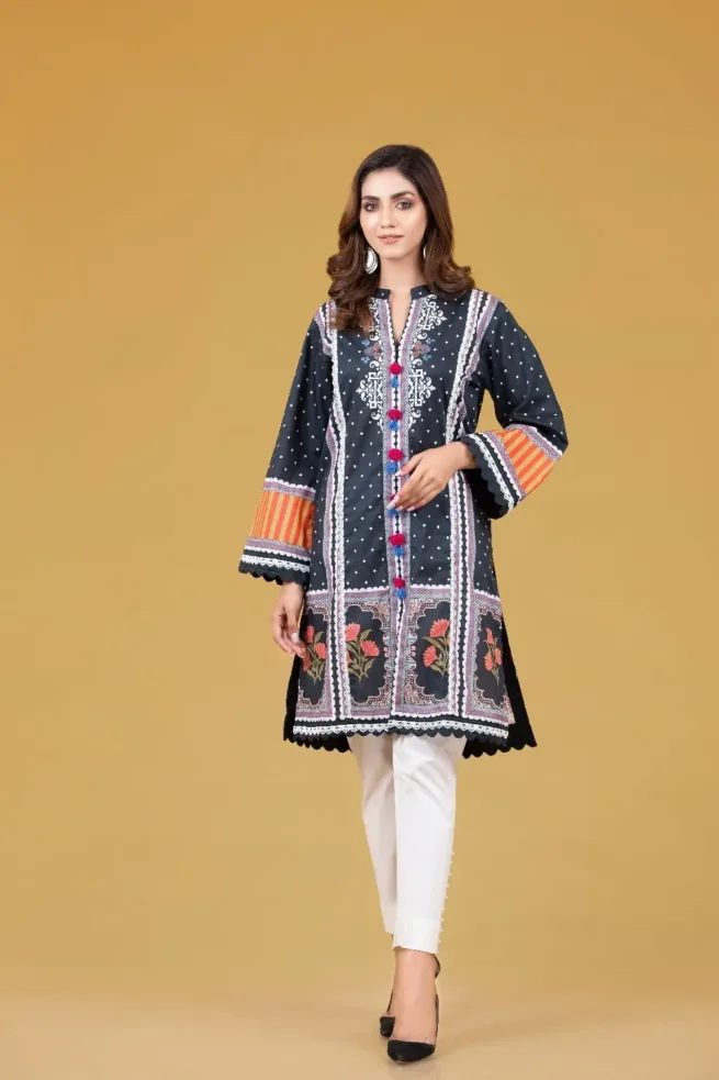 Gul Ahmed Scalloped Kurta