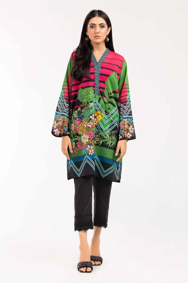 Digital Printed Gul Ahmed Cambric Kurta