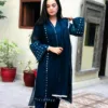Mirror Work Khadi Net Suit - Image 2