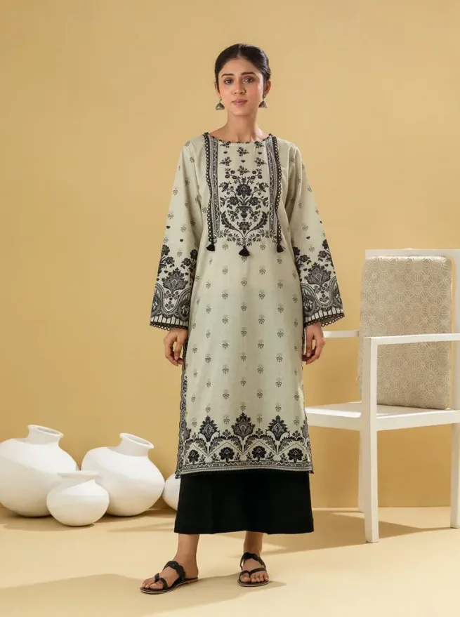 Dusky Green Lawn Kurti