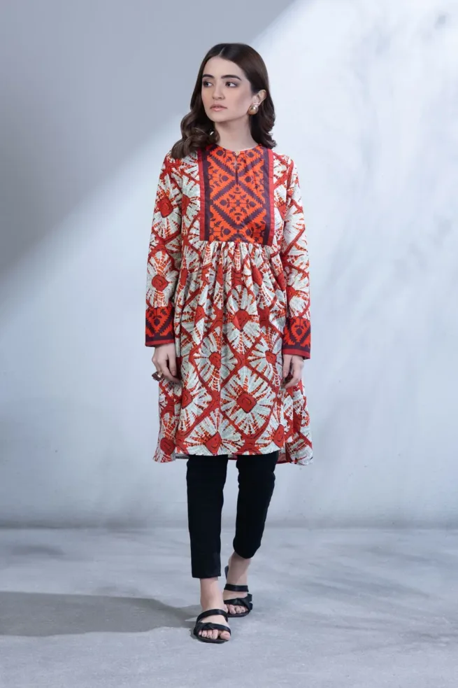 Tie Dye Sapphire Lawn Frock
