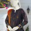 Ready to Wear Lawn Suit in Black - Image 2