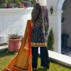 Ready to Wear Lawn Suit in Black - Image 4