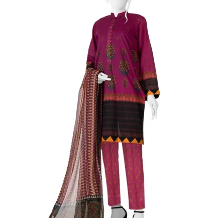 Ready to Wear Three Piece Printed Lawn Trouser Suit