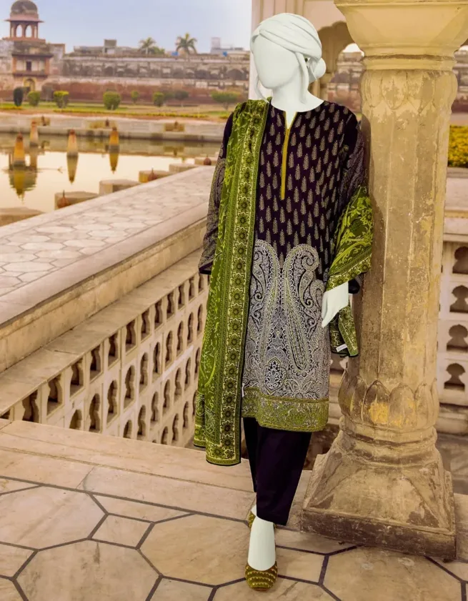 Printed 3 Piece Suit