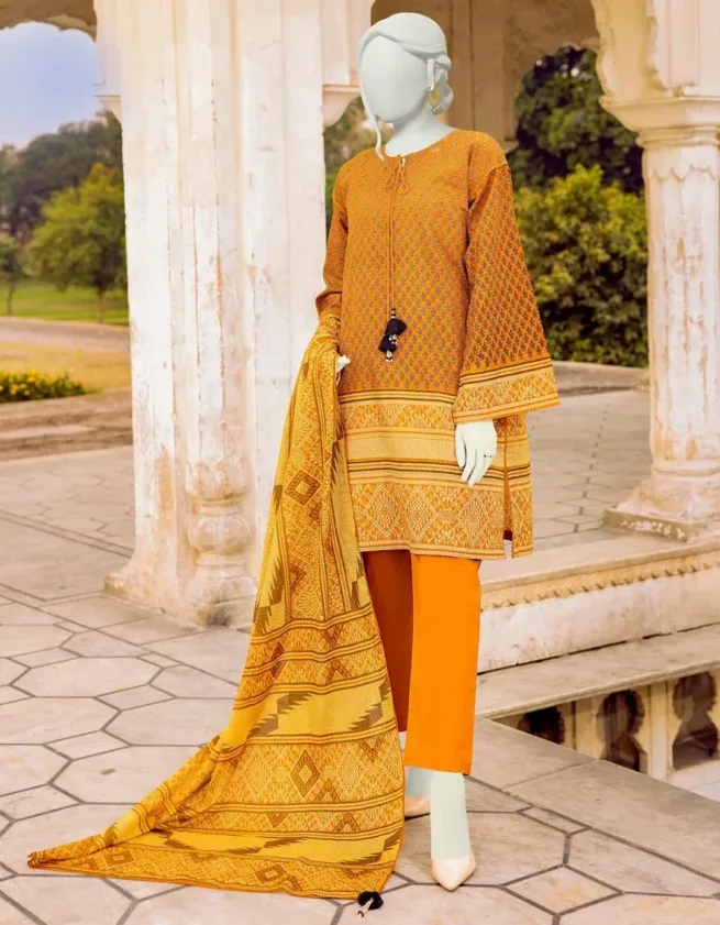 Rusty Orange Lawn J. Designer 3 Piece Suit