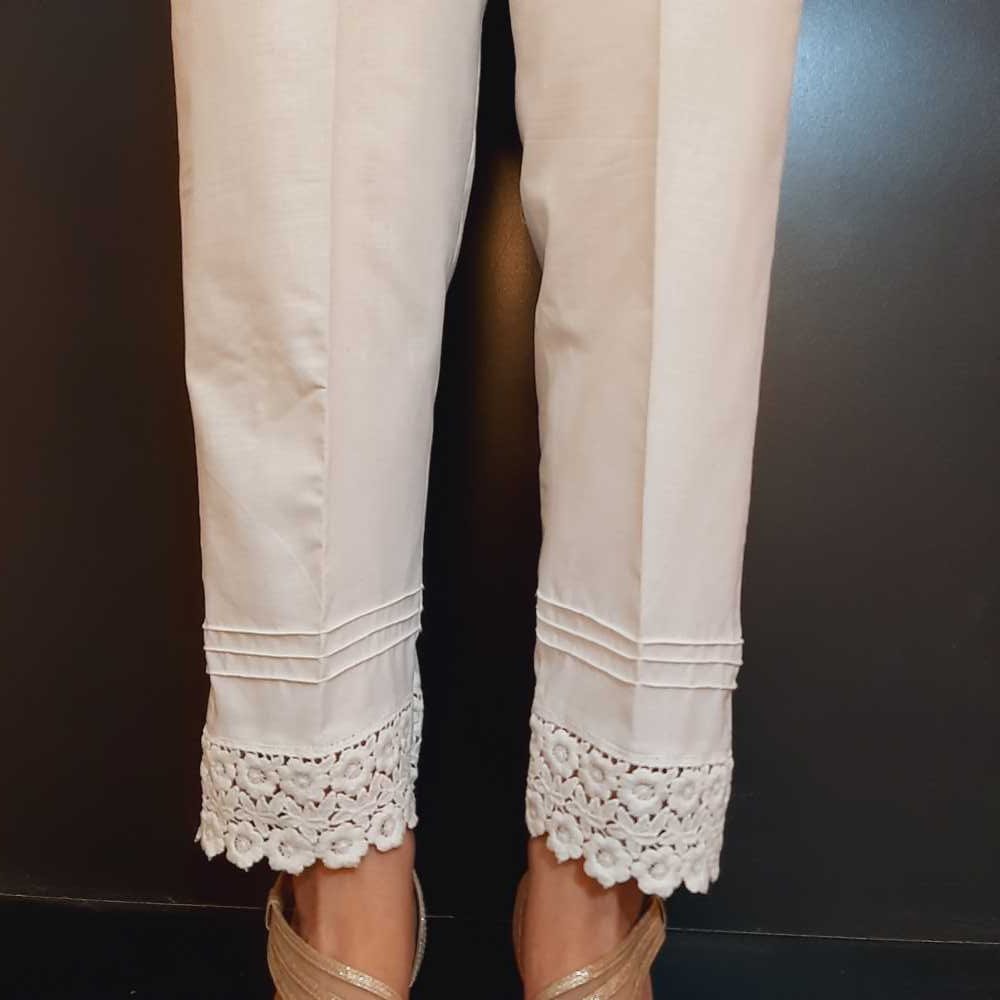 Trouser Design With Lace  Maharani Designer Boutique