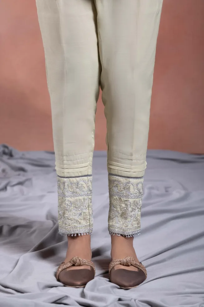 Sapphire Embroidered Viscose Trouser