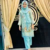 Mirror Work Poly Cotton Embroidered Suit - Image 6