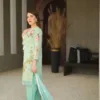 Mirror Work Poly Cotton Embroidered Suit - Image 4