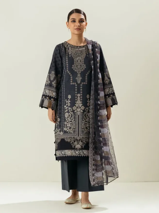 Printed Khaddar Suit