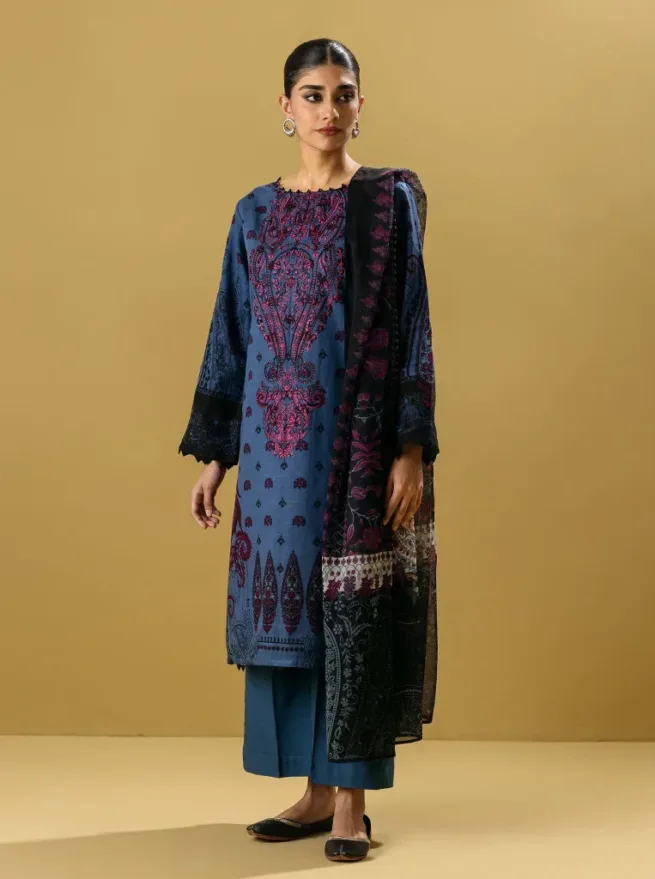 Embroidered Khaddar Suit