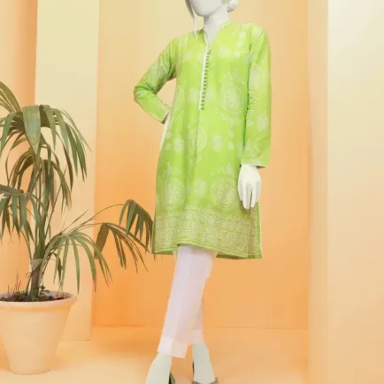 Style Us Basics - Parrot Green Lawn Trouser Suit