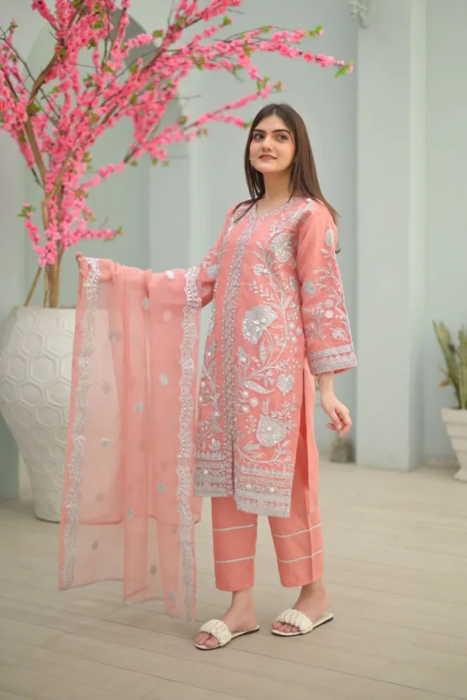 Pink Embellished Outfit