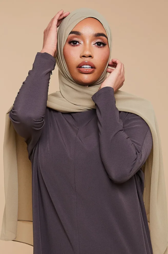 Stone Georgette Hijab