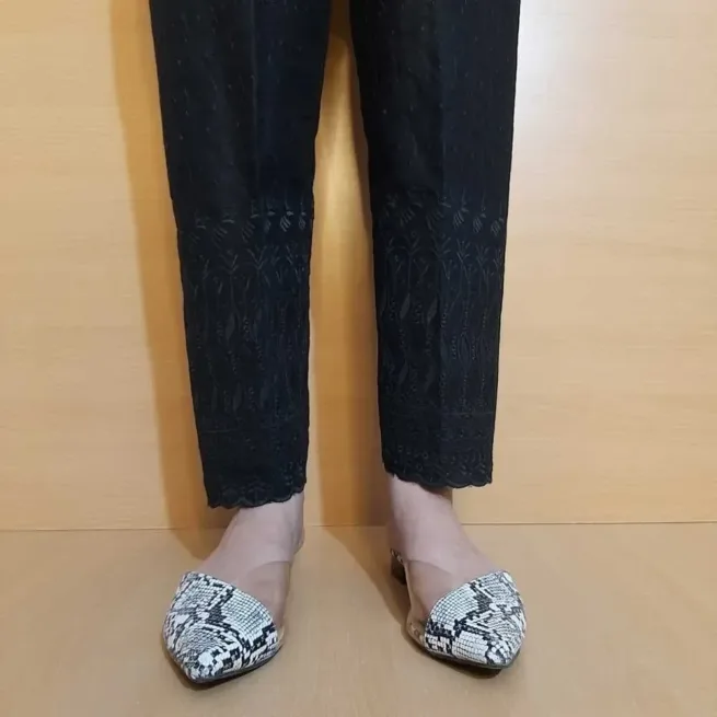 Chikankari Cotton Trouser