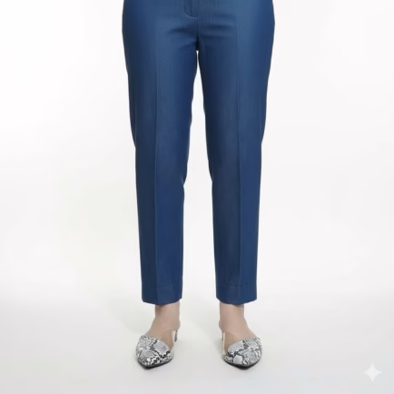 Denim Navy Straight Fit Pants