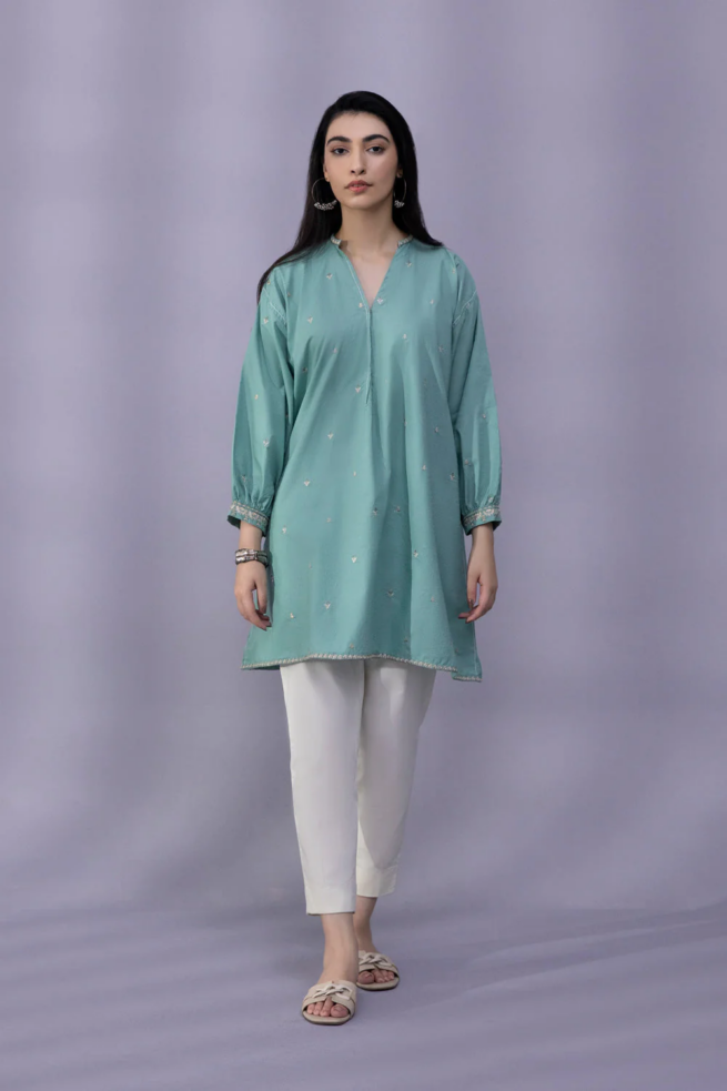 Turquoise Designer Tunic