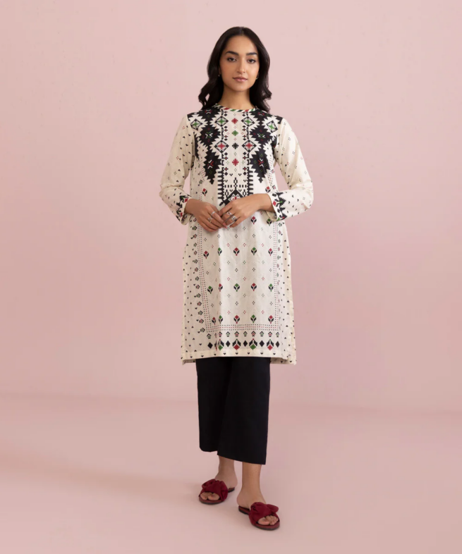 Off White Designer Kurta