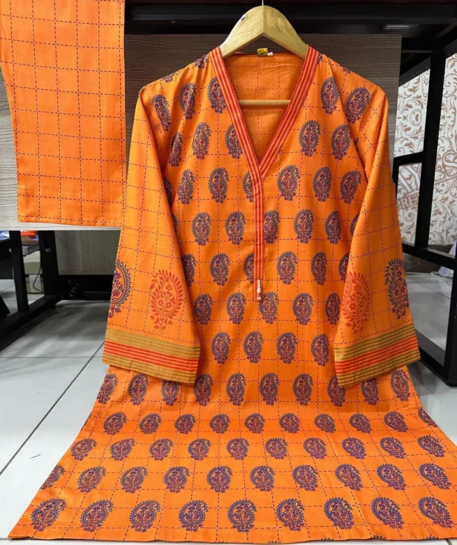 Lawn Printed Trouser Suit