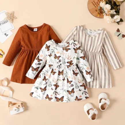 Alternative view of Baby Girls Striped Dress