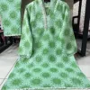 Embellished Mint Cotton Suit