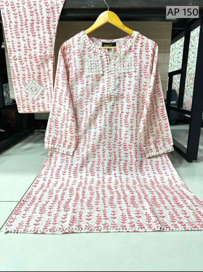 Embroidered Lace Trouser Suit