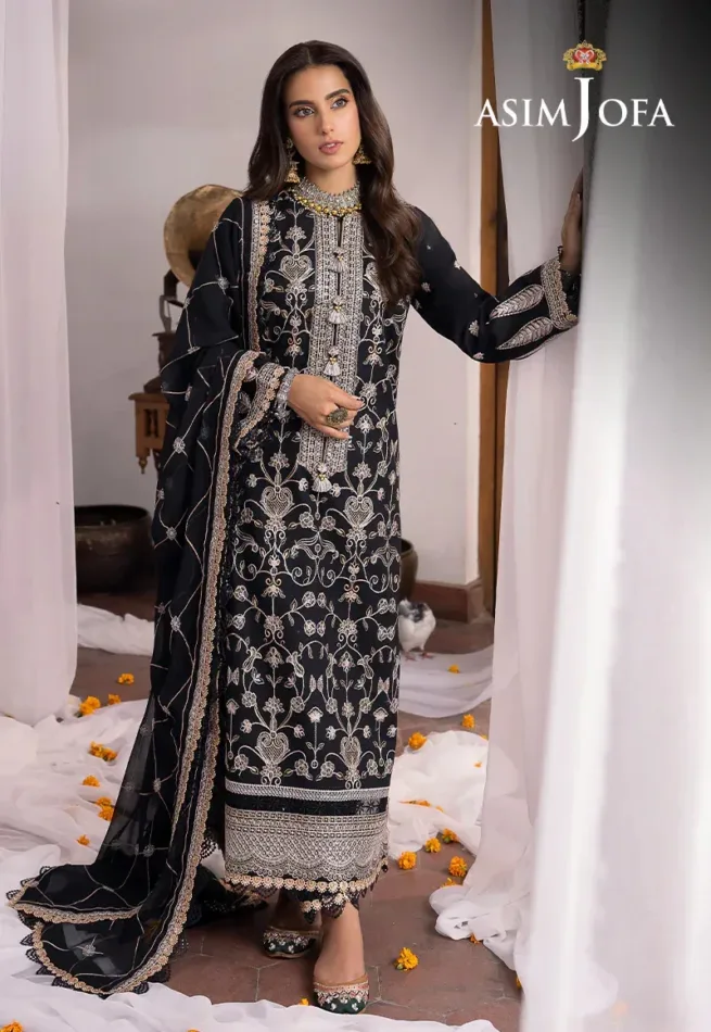 Asim Jofa Unstitched 3 Piece Suit