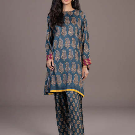 Unstitched Sapphire Designer Premium Linen Suit