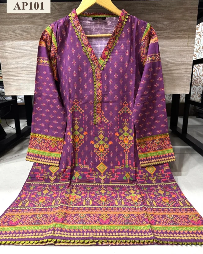 Printed Khaddar Kurti