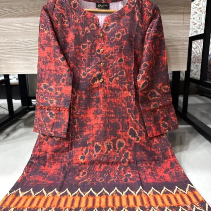 Printed Khaddar Kurta