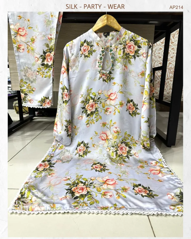 Party Wear Silk Eid Suit
