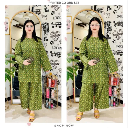 Premium Quality Printed Linen Co-ord Suit