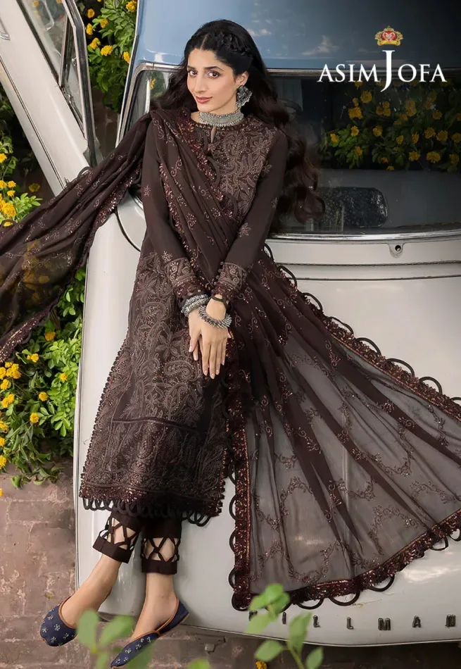 Asim Jofa Cotton Unstitched Eid Suit