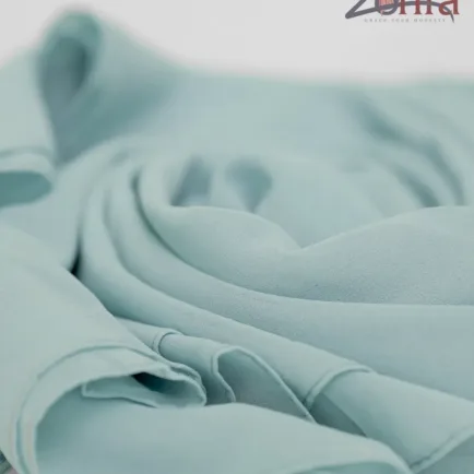 Alternative view of French Green Chiffon Hijab