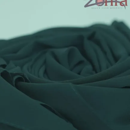 Alternative view of Bottle Green Chiffon Hijab